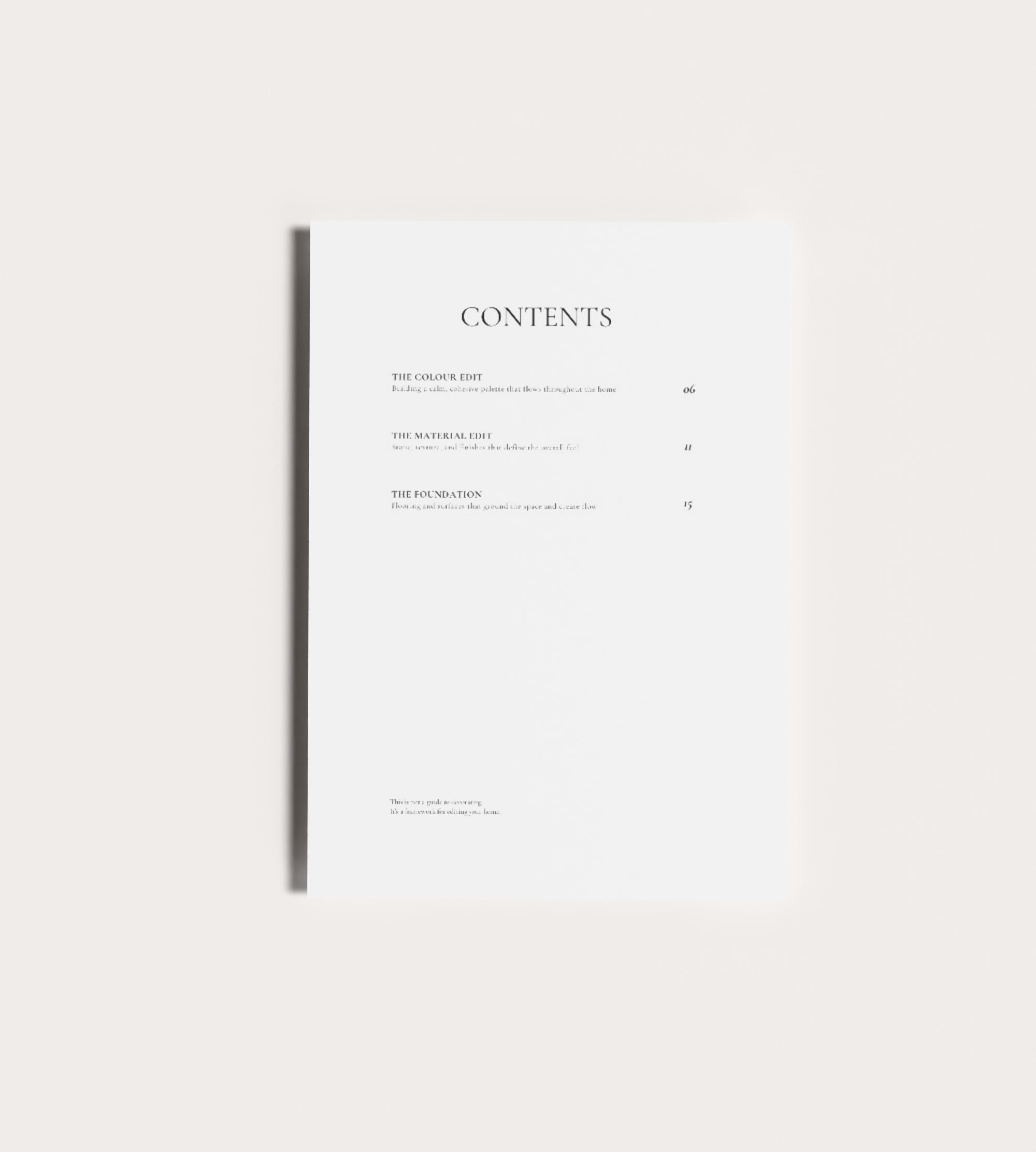 The Art of Edited Living